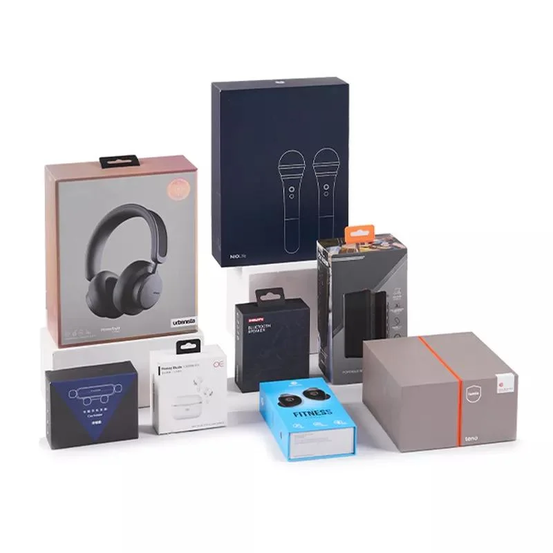 3c Digital Mobile Phone Accessories Headphone Custom Drawer Hanging Packaging Boxes Magnetic Packaging Paper Box Printing Accept