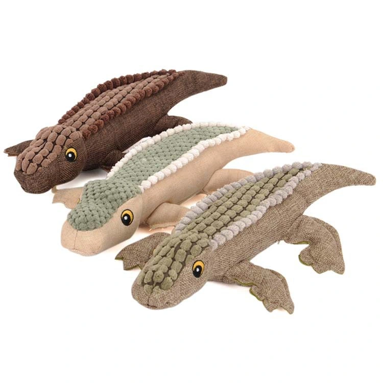 Simulation Crocodile Squeaky Dog Toy for Small Large Dogs Puppy Chew Toy Pet Dog Plush Bite Resistant Toys