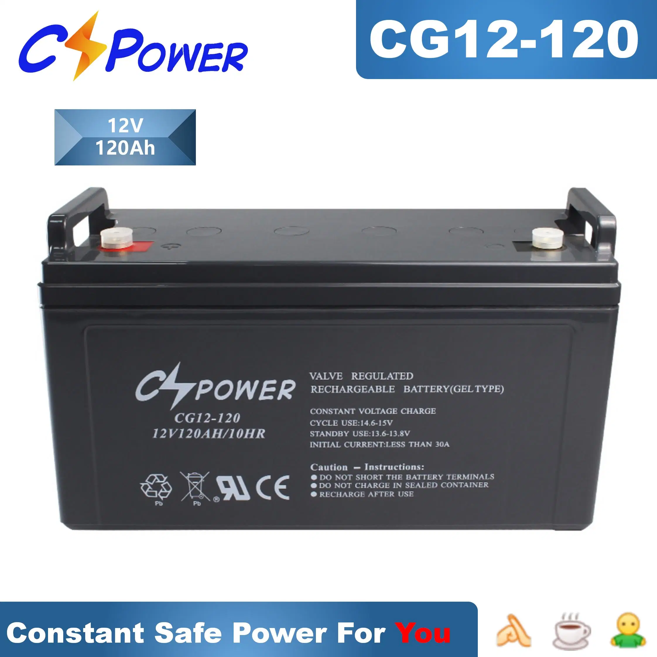 Rechargeable Bateria 6V 200ah Solar Gel Battery for UPS /Cspower UPS Battery/Inverter Battery