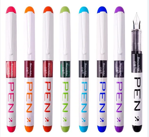 Stationery Wholesale Pens Snowhite Liquid Ink Pen Assorted Color Quick Dry Ink Medium Point for School and Office Using