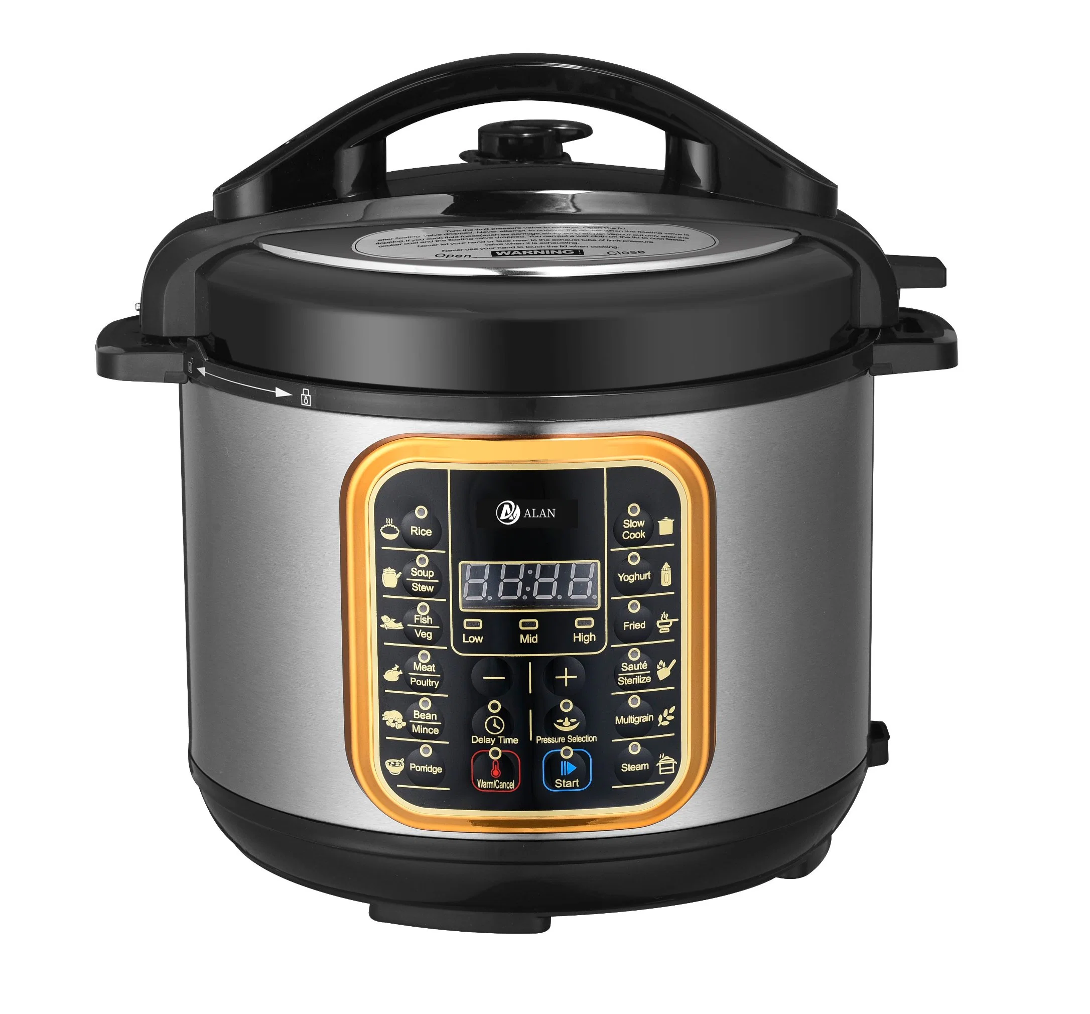 2023 Nouveau développé de grande taille contrôle de bouton mécanique pression électrique Cuisinière utilisation facile Original Rice Cooker 10 en 1 cuisson Fonction