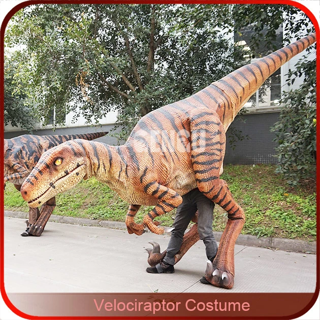 Raptor Dinosaur Costume Adult Walking Dinosaur Costume