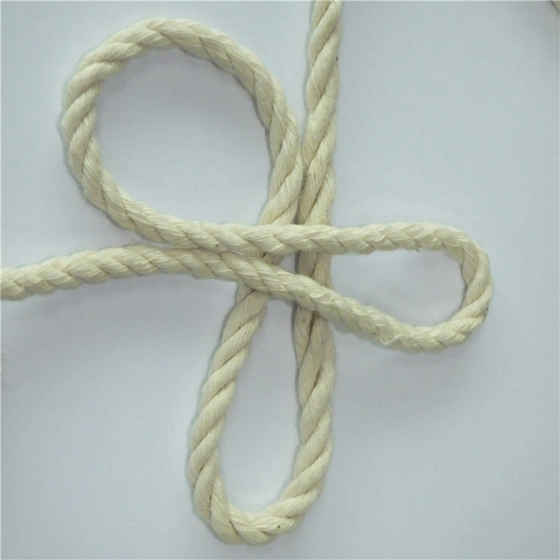 Cordon en polyester macrame de haute qualité 3mm 4mm 5 mm simple Corde tressée torsadée en coton