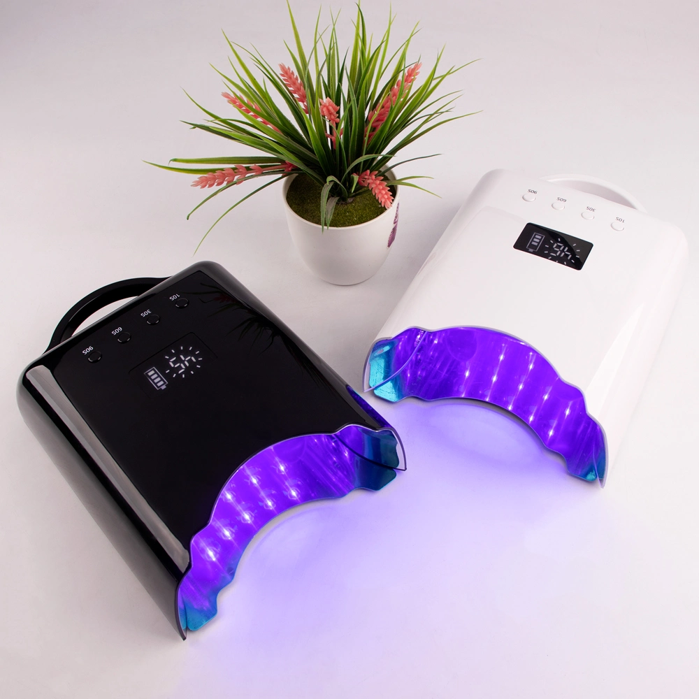 EE.UU. Mejor Venta Alta Potencia 78W dos manos Negro inteligente Sensor de batería Secador de clavos Lámparas de Turing LED ultravioleta