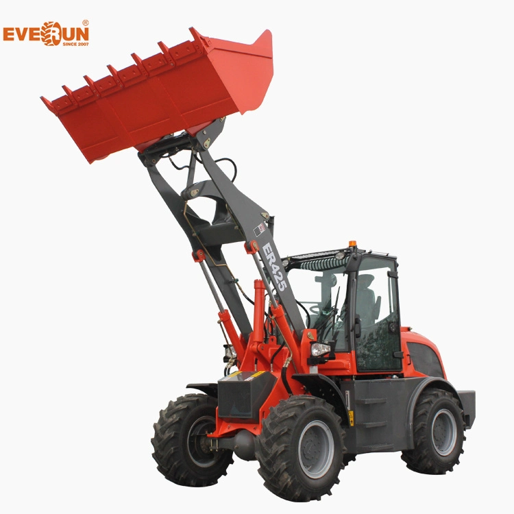 Everun CE Approved Er425 2.5ton Earth-Moving Machinery Multifunction Compact Articulated Front End Mini Wheel Loader