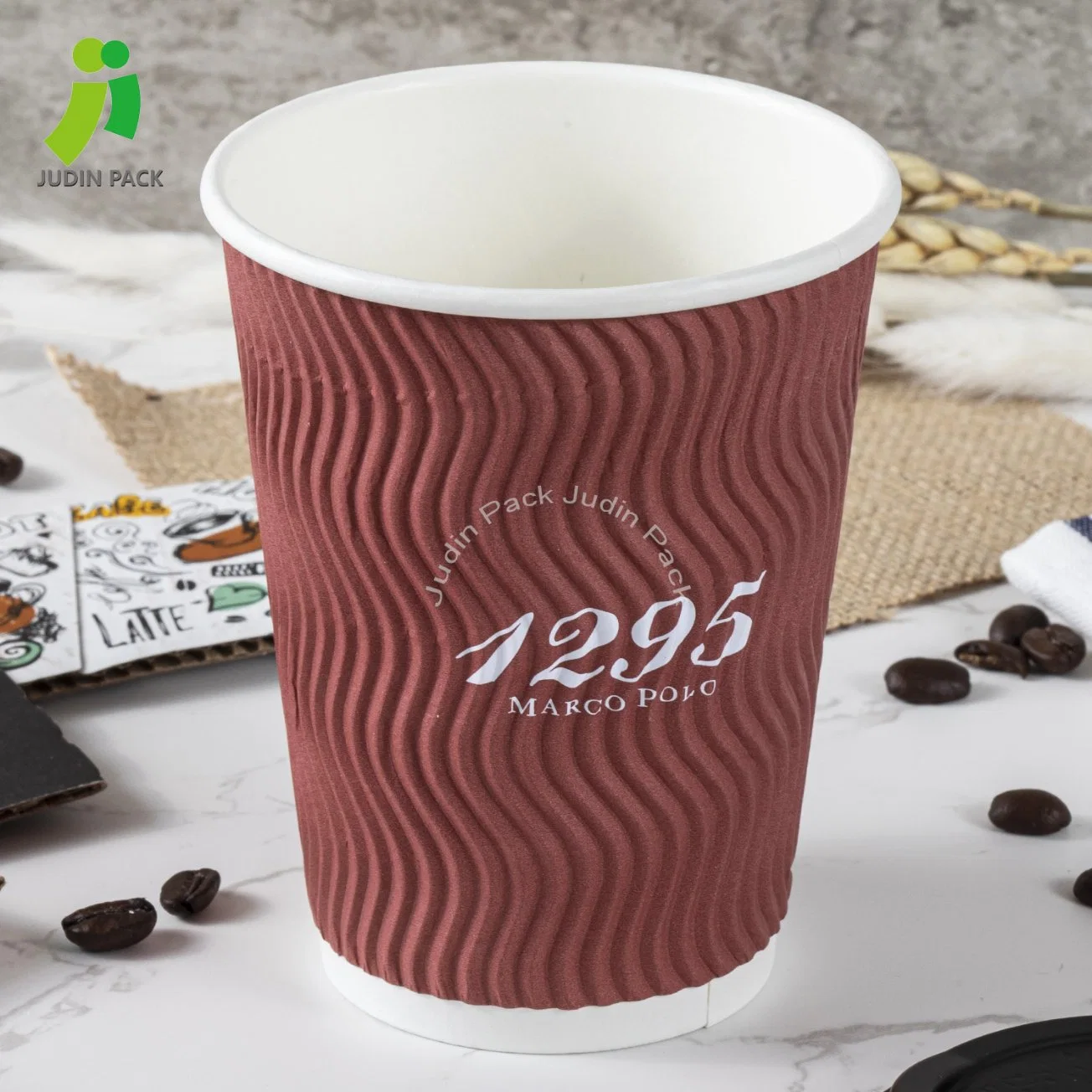 Ripple Wall Hot Drink Coffee Paper Cups-Heat Resistant