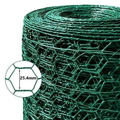 Lowest Price China Direct Factory PVC Coated Hexagonal Wire Mesh Green Plastic Chicken Wire Mesh