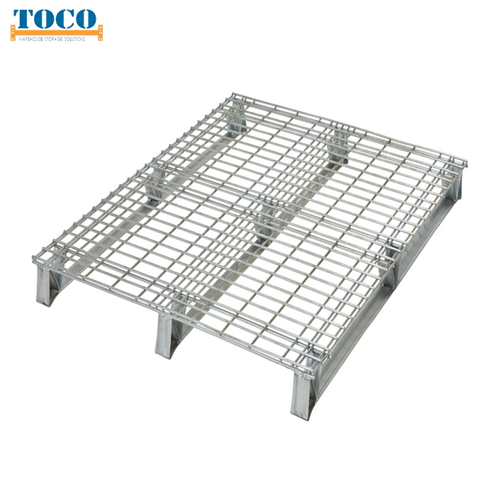 China Top Supplier Auto Rackable Box Pallet with Three Stringer