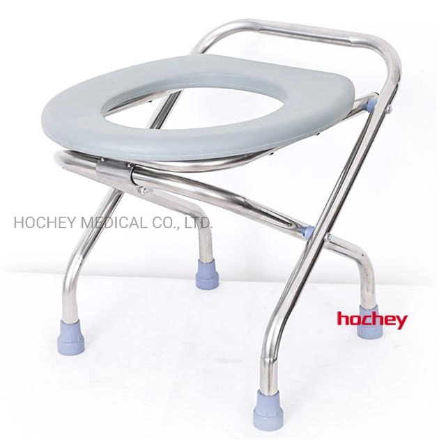 Hochey Medical New Wheelchair Elderly Personal Care Products Portable Medical Toilet Weelchair Bathroom Toilet Weelchair Disabled