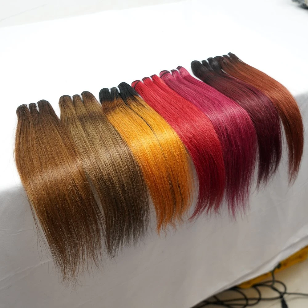 100% Mongolian Virgin Straight Human Brazilian Blond Remy Hair