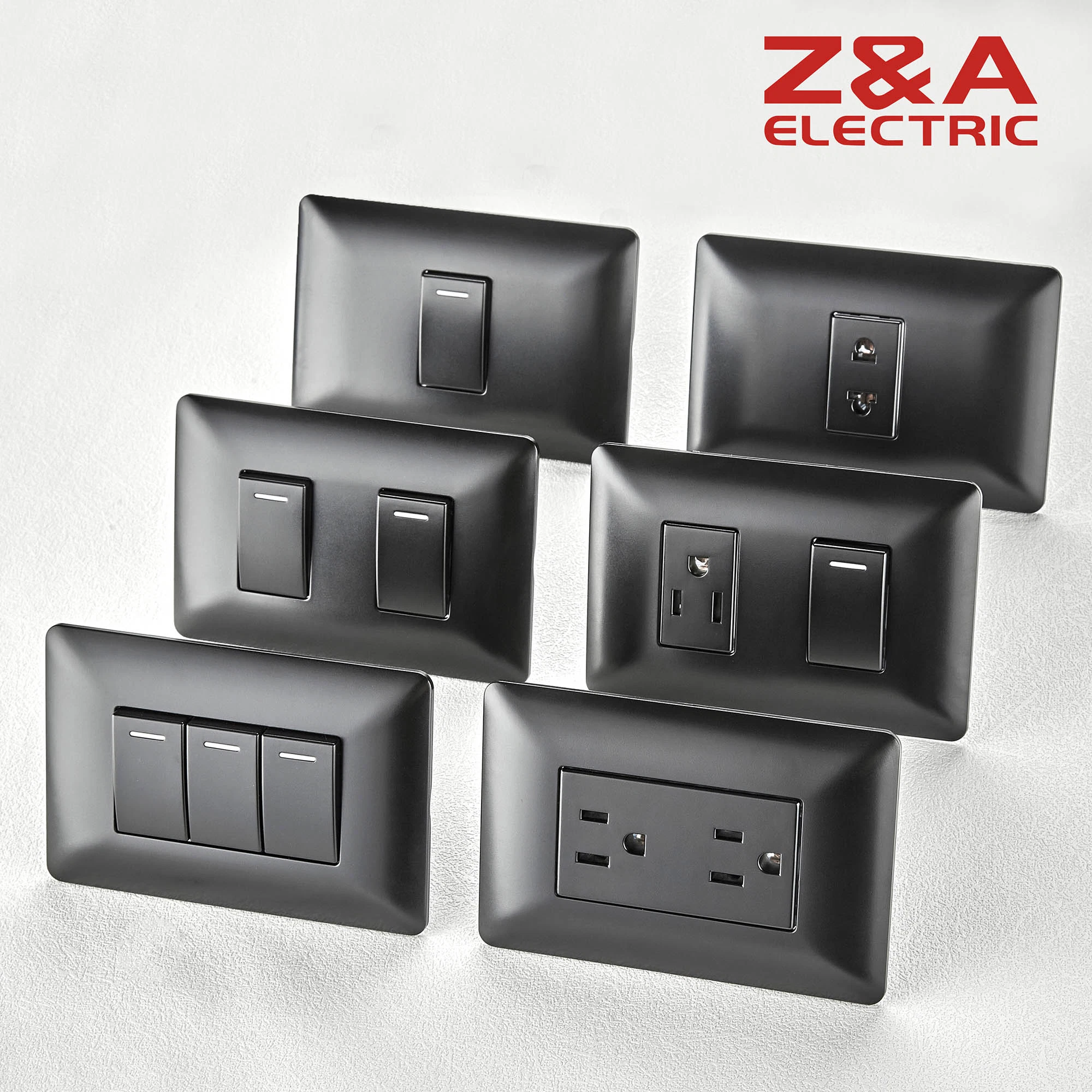 Am Series CCC/ CE Approved PC Material Factory Supply Electrical Us Light Wall Switch and Socket