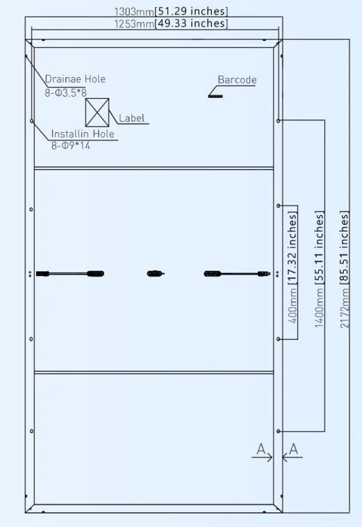 Mono-Solarmodul 605 W Sliver Halb Cell PERC Mono PV-Solarmodul für Haus und Industrie mit erneuerbaren Energien Energiefeld