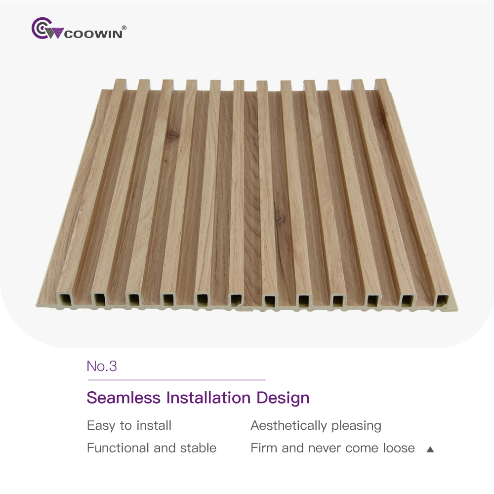 Interior Decor Bamboo Solid Slat Wooden Wall Cladding Boards