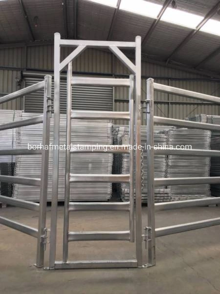 Cattle Yard Horse Fence Panel Sheep Cattle Galvanized Welded Rail Livestock Fencing Panels