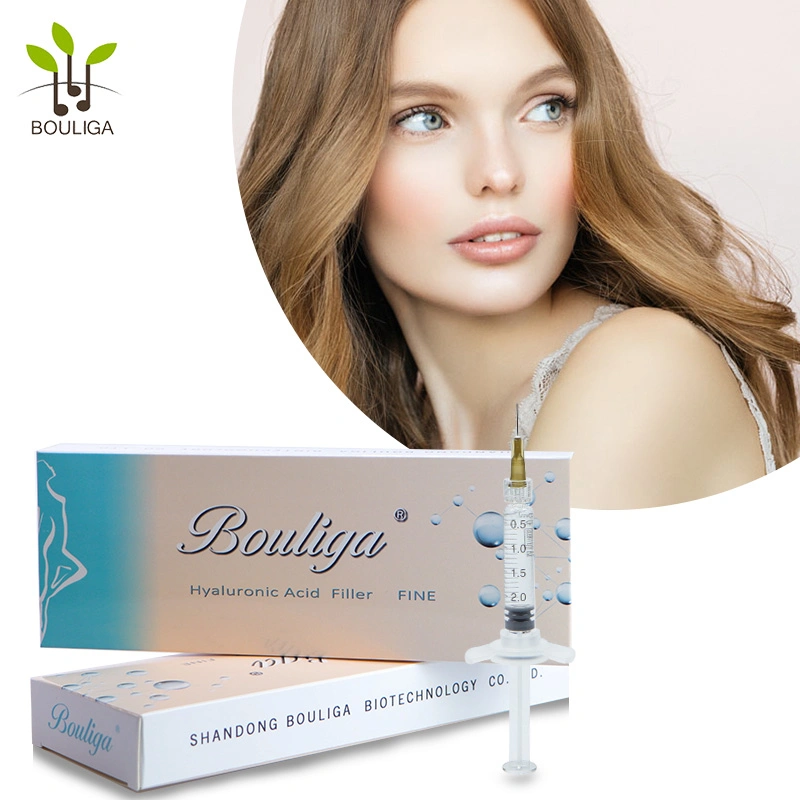 L'acide hyaluronique Bouliga face cutanée de 2 ml de remplissage Cross lié Ha lèvre injections de remplissage