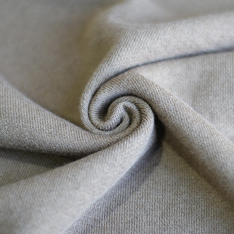 El 80% lana merino 20% Poliéster único francés de tejer telas de lana merino Fabbric Terry para Hoodie