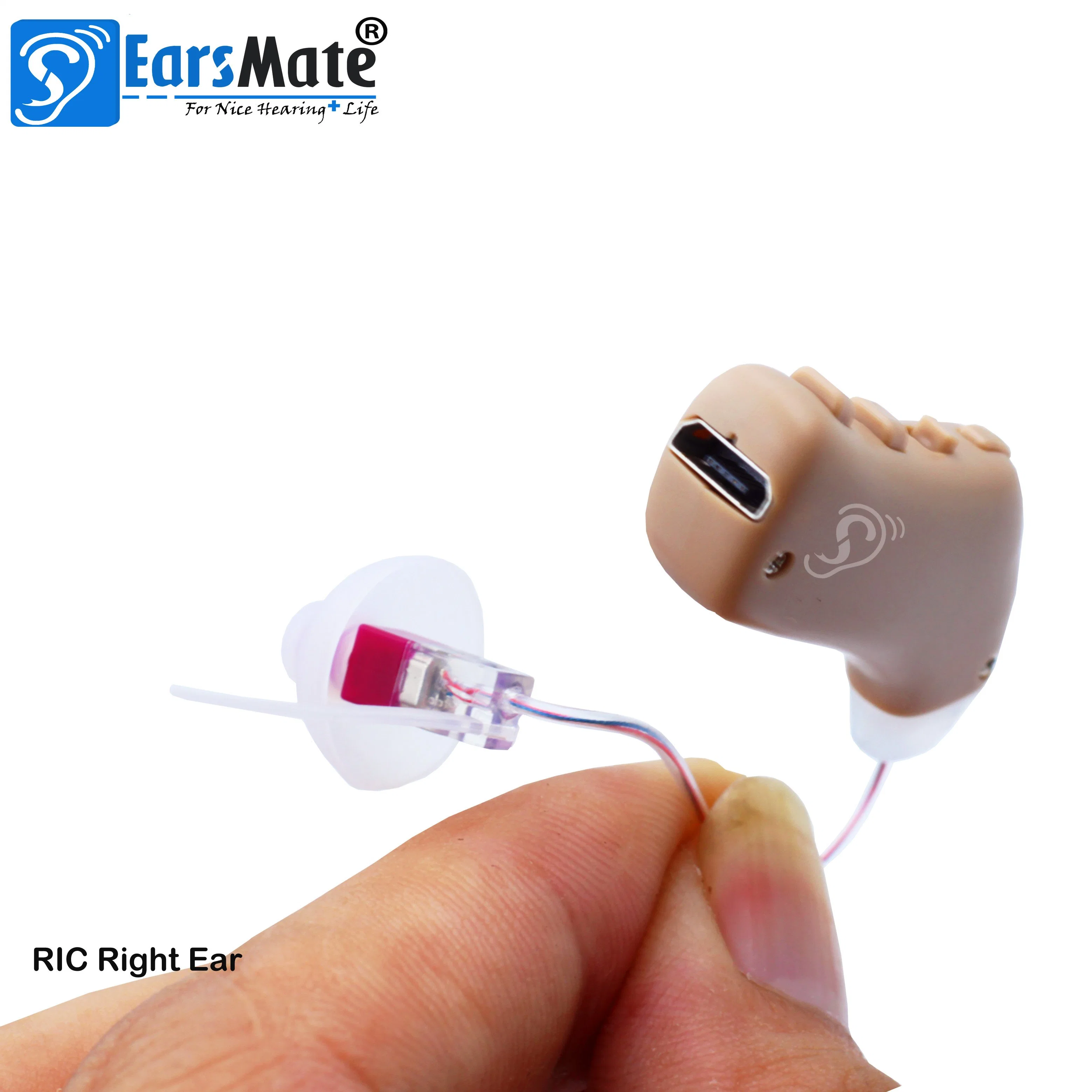 Adaptive Noise Reduction Digital Hearing Aid Ric 16 Channel Bands by Earsmate Manufacturer