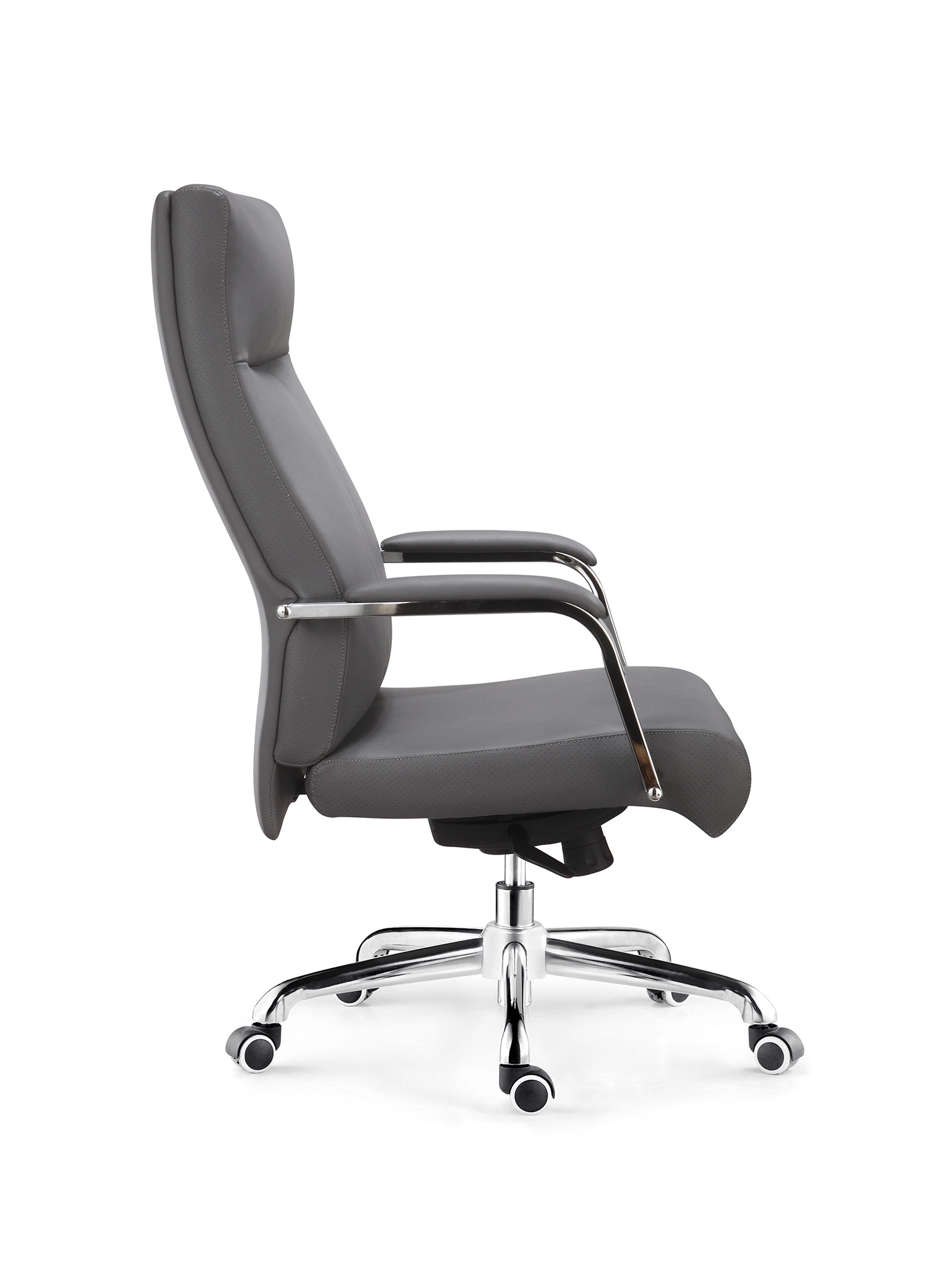 Wholesale/Supplier Black Leather Office Furniture Executive Chair with Metal Base