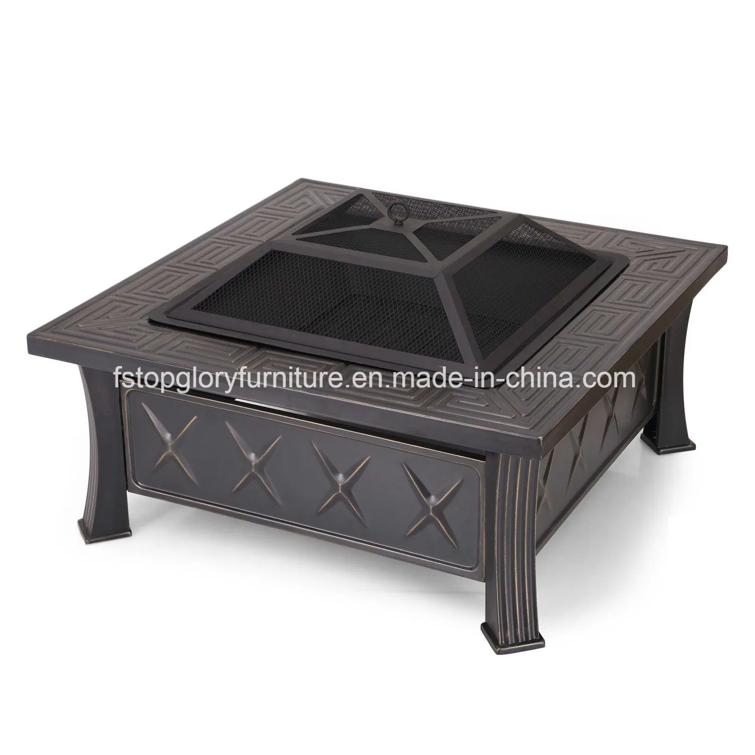 Square New Design Garden Firepit BBQ Grill