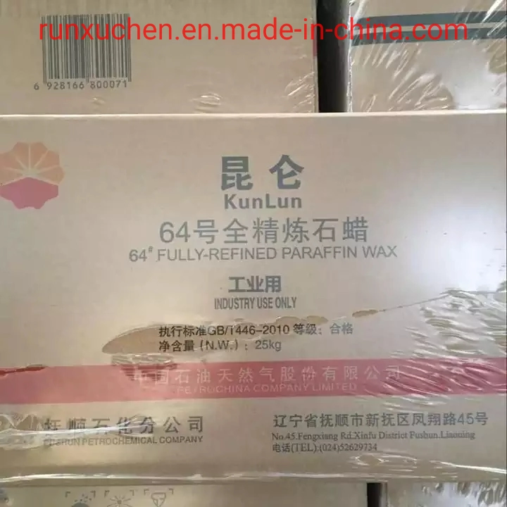 Kunlun completamente de la marca/Semi parafina refinada 56-58 58-60 60-62 62-64 64-66 para vela