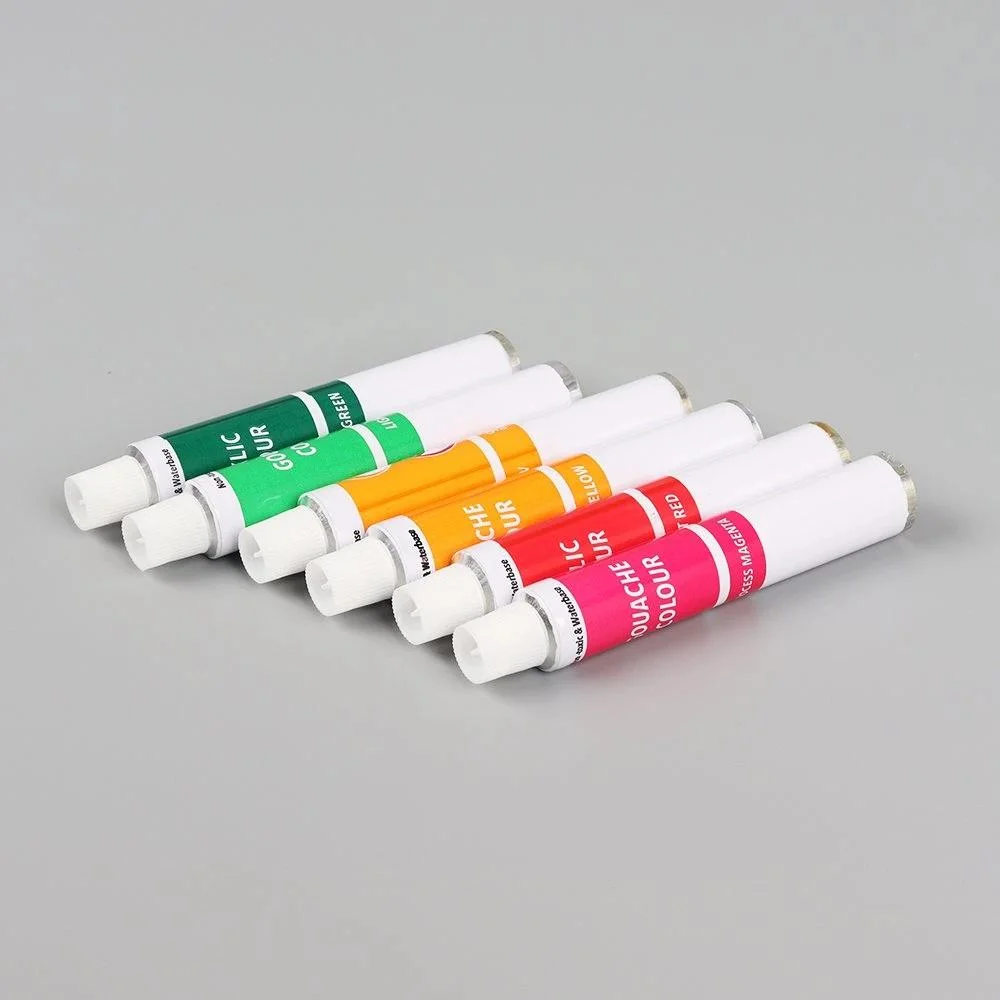 Nozzle Pigment Cream Collapsible Aluminum Paint Tube Packaging 50ml Volume 15g Capacity Wholesale/Supplier