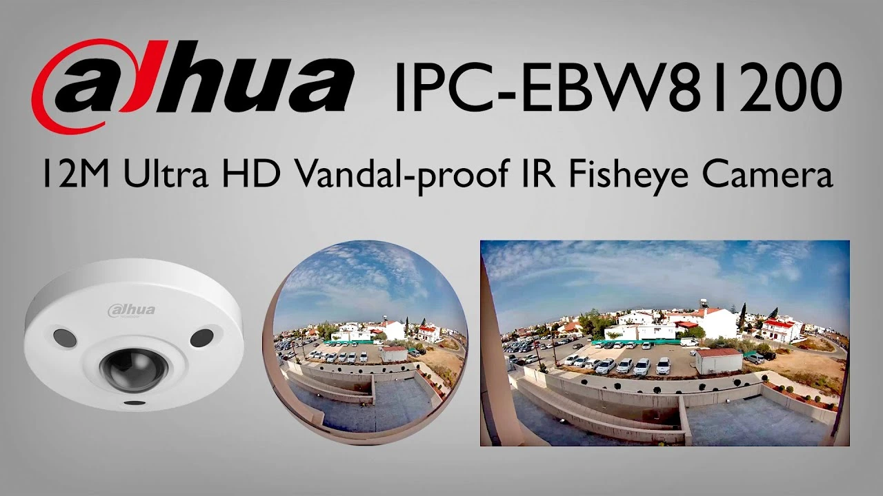 Dahua Fisheye Panoramic IP67 Ik10 HD Network Vandal-Proof Dome IP CCTV Security Camera Ipc-Ebw81230