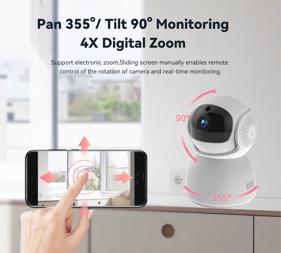 Seguimiento automático detección de sonido Seguridad CCTV Video Cámara IP