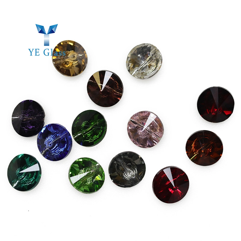 Round Crystal Buttons for Garment Embellishment