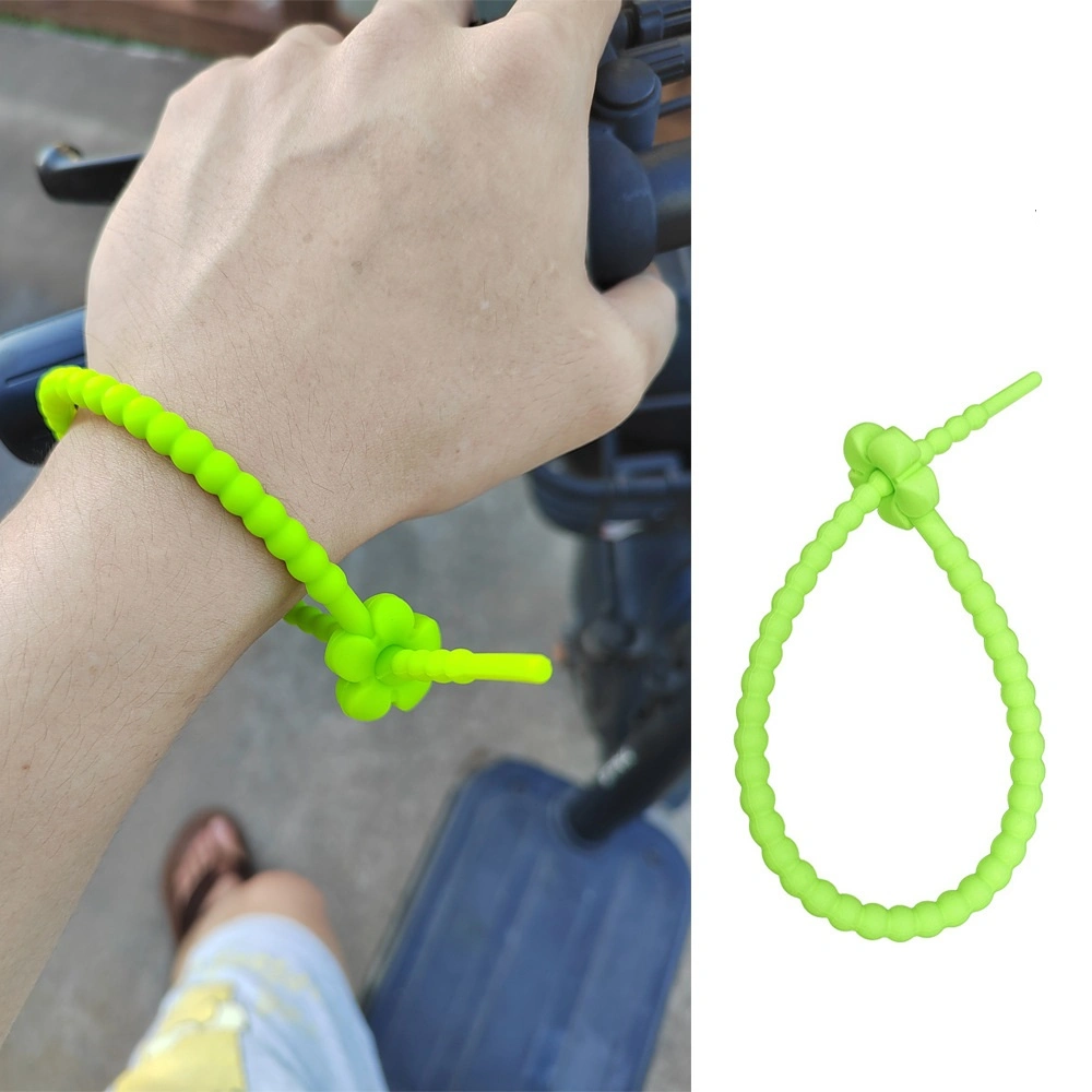 New Color Floral Silicone Rope DIY Keychain Bracelet Clothing Ornament Handmade Lanyard Cable Tie Trim Accessories