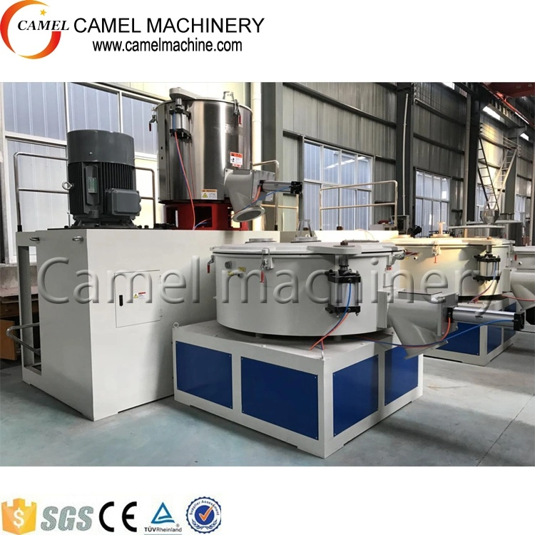 100-1000L Hot and Cold Mixing Machine Heating and Cooling Mixer Unit Group for PVC PE PP Resin Pellet