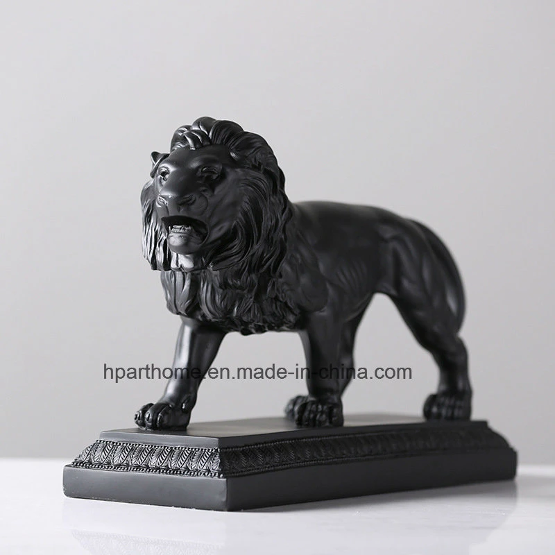 Exquisite High-End Home Resin Crafts Lion Effigy Furnishing Art