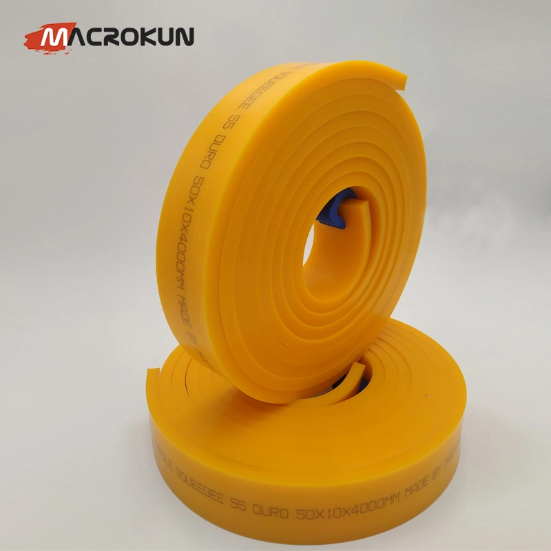 PU300 50*9mm Polyurethane Screen Printing Rubber Squeegee