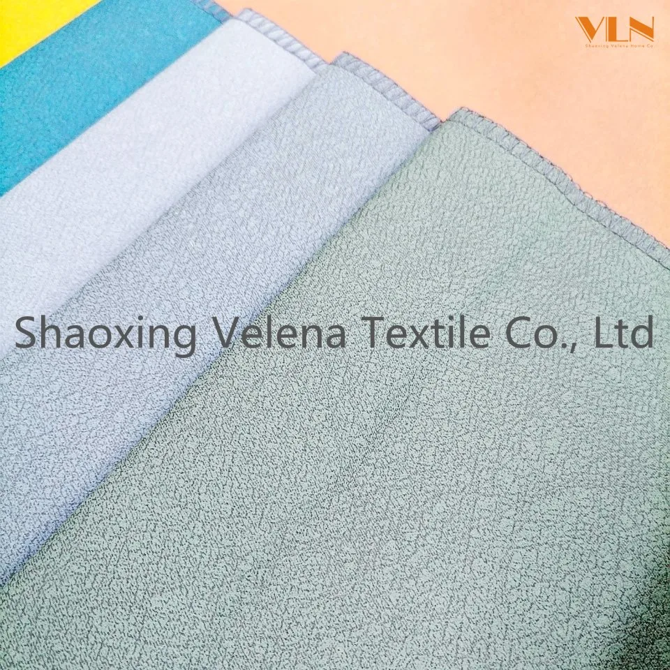 Hot Sale 100% Polyester Technology Leather Suede Fabric Dyeing with Glue Emboss Upholstery Furniture Textile Fabric