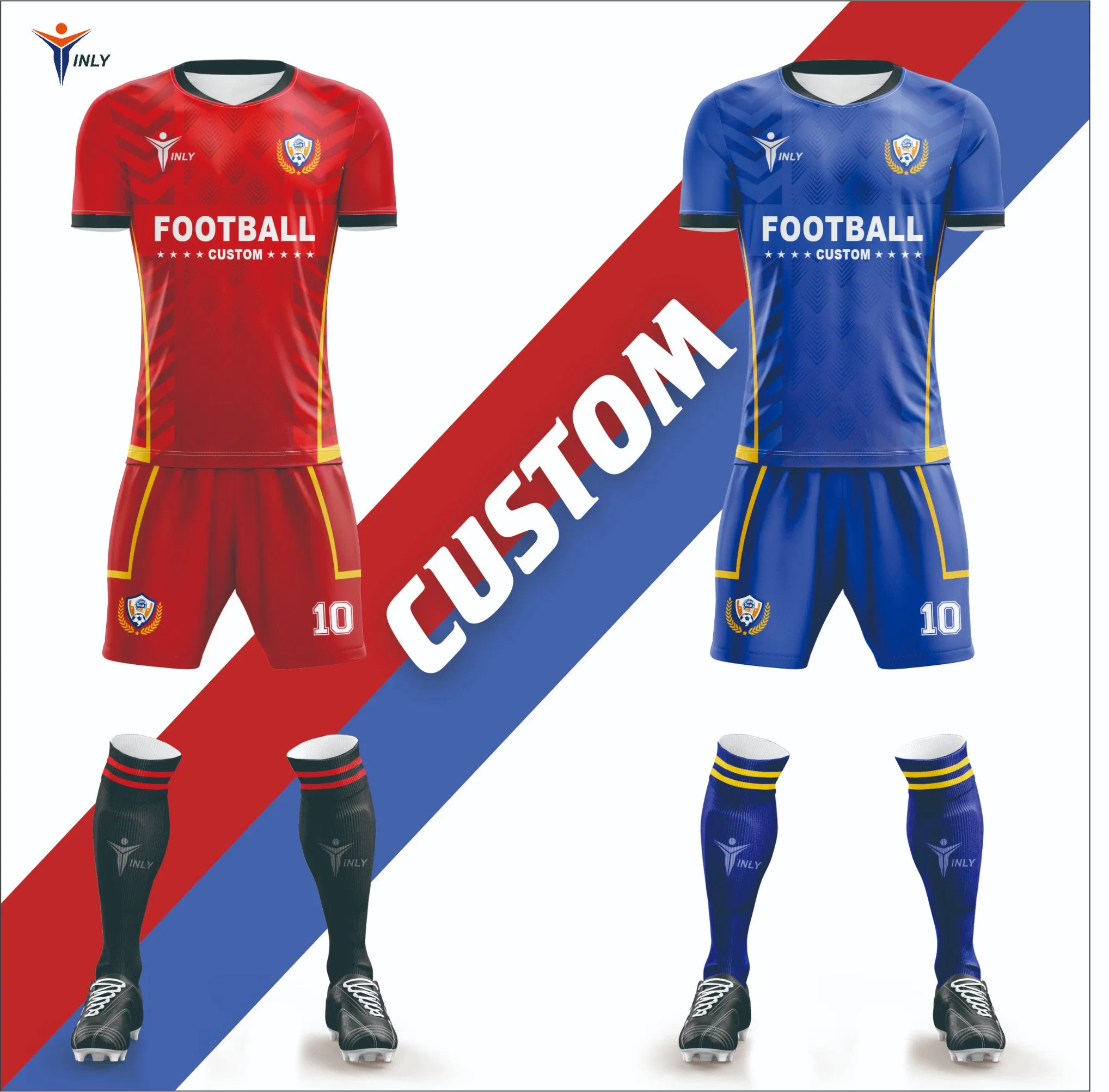 Wholesale Custom Team Club Football Sports Wear Uniform Sublimation Soccer Jersey Shirt