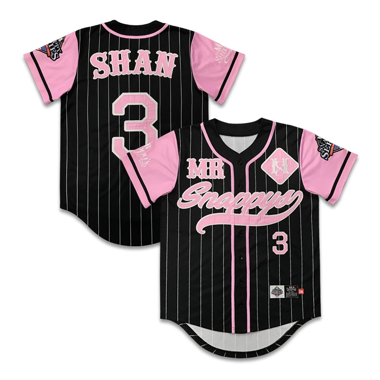 Maillot de baseball personnalisé avec logo brodé, design de sublimation, chemise de baseball pour hommes.