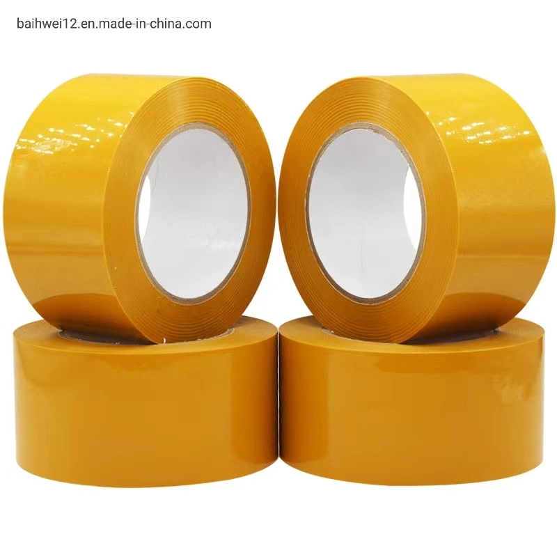 50mm Yellow Color Self Adhesive BOPP Carton Packing Tape