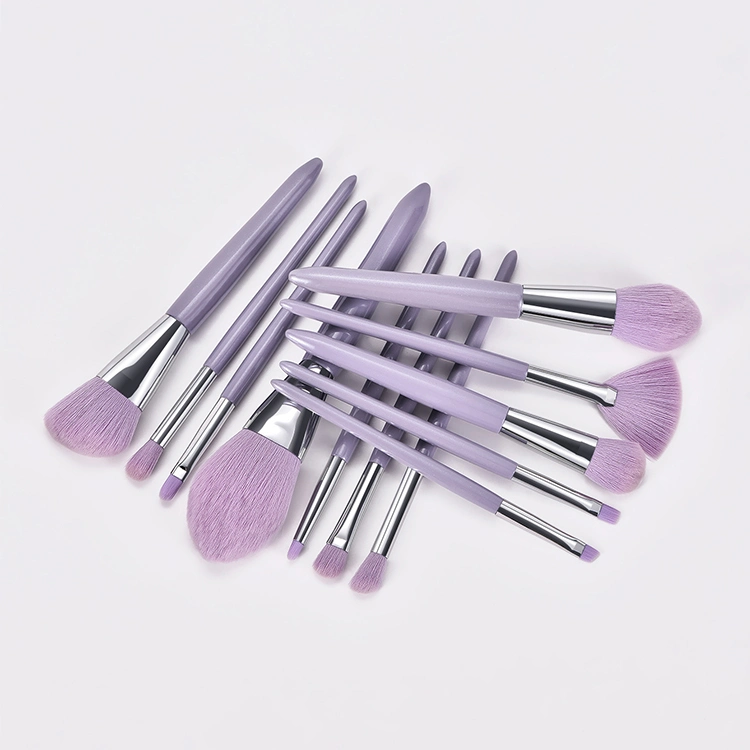 2021 Nuevo caramelo rosa, violeta 12 pzas maquillaje profesional Brush Tool Kit de belleza estética