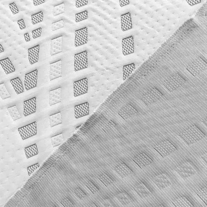 Breathable 100% Organic Cotton Quilted Knit Mattress Fabric for Home Textile Mattress