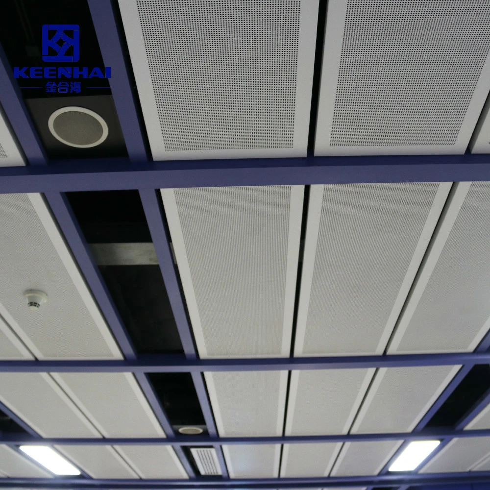 Offic Decorative White Aluminum Metal Suspended False Lay in Ceiling Tile (KH-SMC-1)