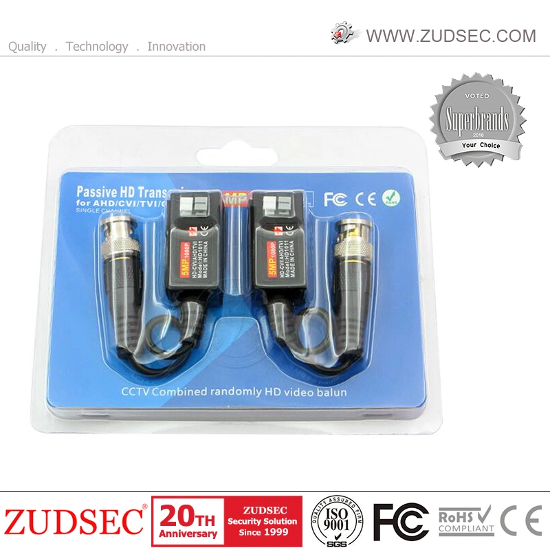 High quality/High cost performance Hot Sale 1CH Passive Interlocking HD Passive Video Balun for CCTV Accessories