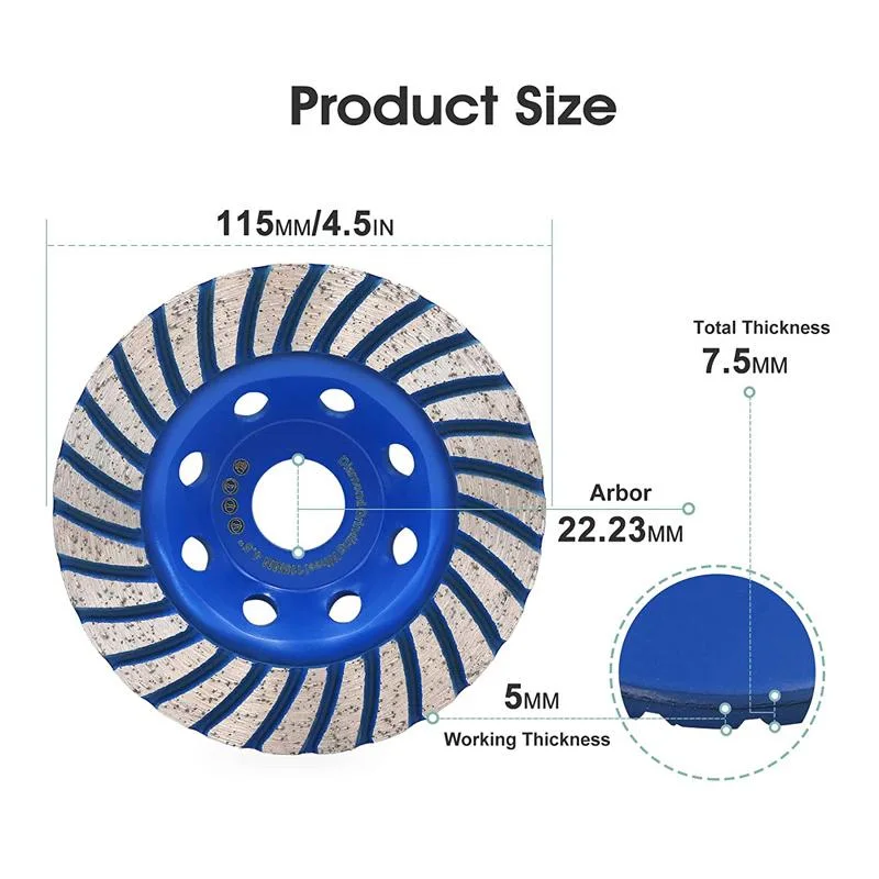 Diamond Cup Grinding Wheel Abrasive for Granite Marble Concrete Polishing