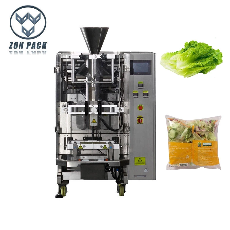 High Accuracy Lettuce Salad Vegetables Packing Pillow Bag Vertical Packaging Machine