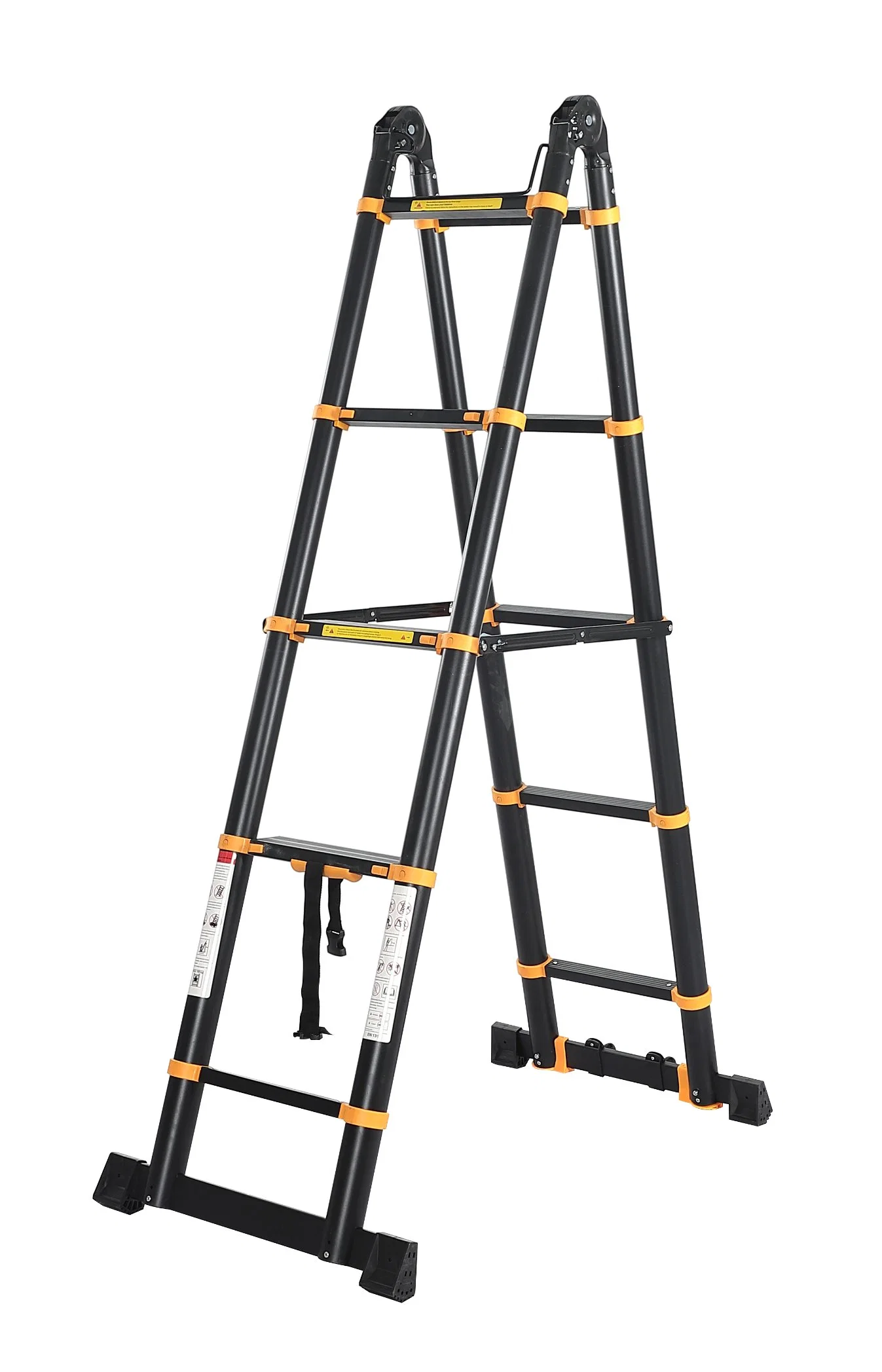2021 New Design Lightweight Aluminium Telescopic Folding Step Ladder En131
