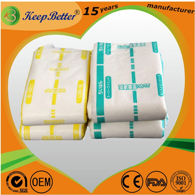 Breathable Hospital T Style Unisex Adult Diaper Inner Pad Bladder Control with Adhesive Tapes