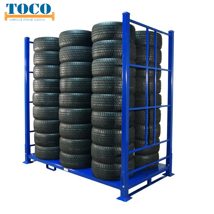 China Supplier Metal Glass Galvanized Stacking Post Pallet with Sheet Plastic Deck