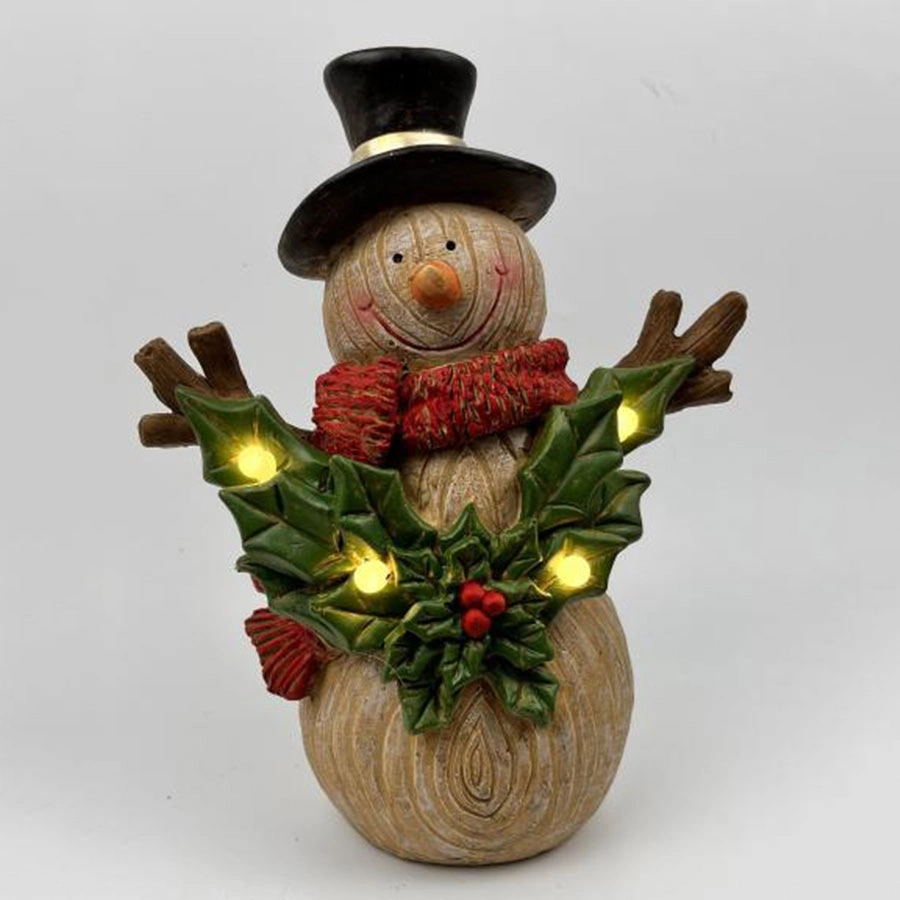 Customized Christmas Snowman Statue Resin Crafts for Home Decoration Snowman MGO Crafts