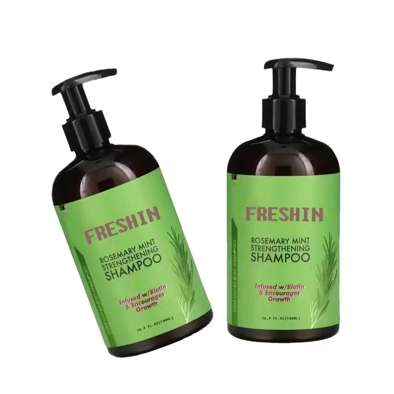 Limpieza profunda del cuero cabelludo, derivada de plantas naturales, Rosemary Mint fortalecimiento Shampoo