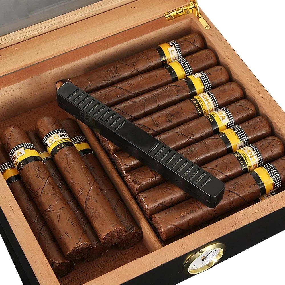 2023 fábrica novo design humidor logotipo personalizado Cigar caixa de madeira Caixa