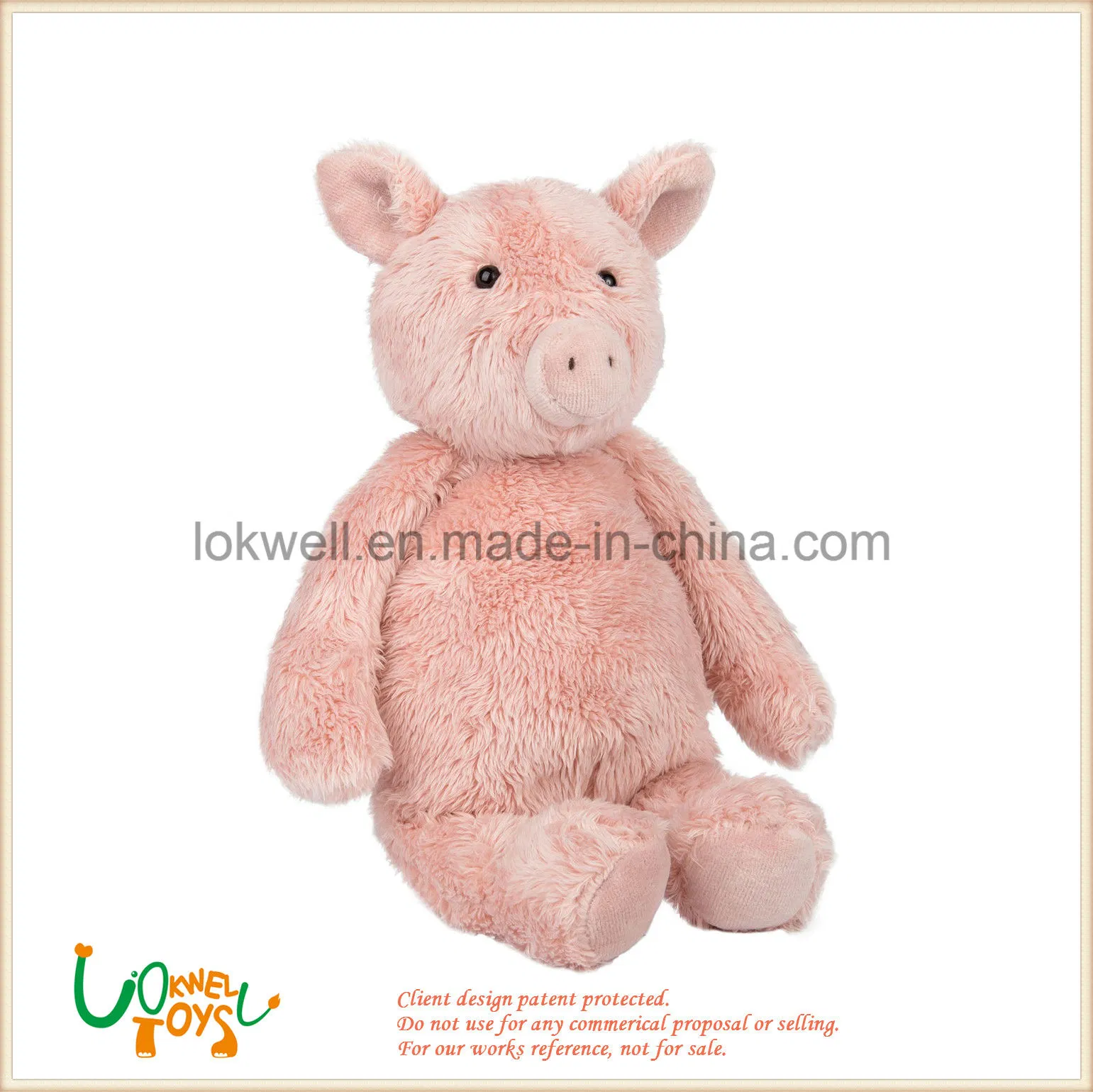 High quality/High cost performance  Plush Stuffed Pig Promotion Gift Doll Toy