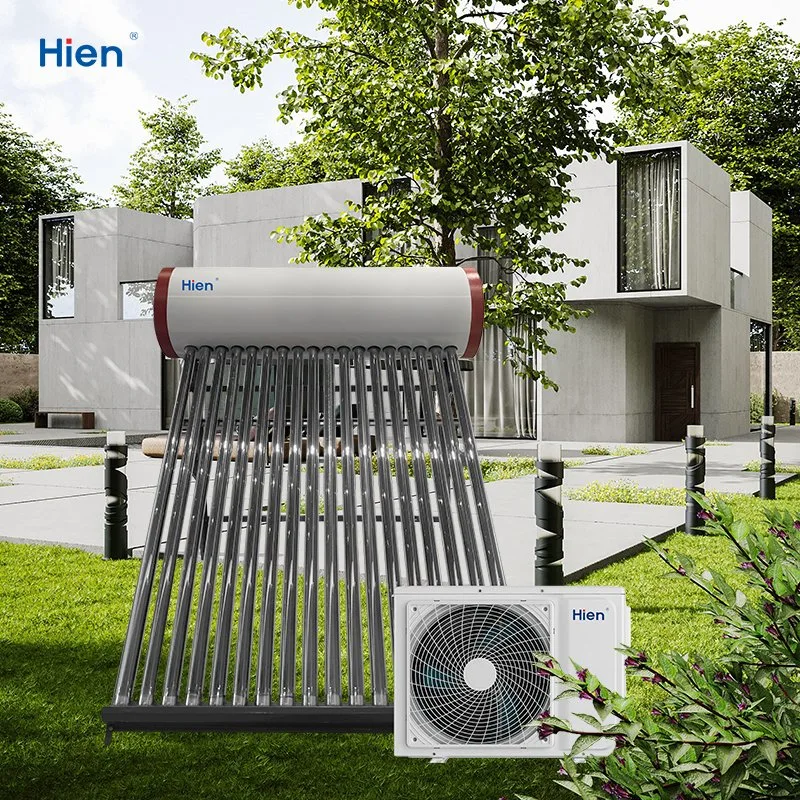 Air to Water Heat Pump Pressurized Solar Water Heater with Heat Pipe